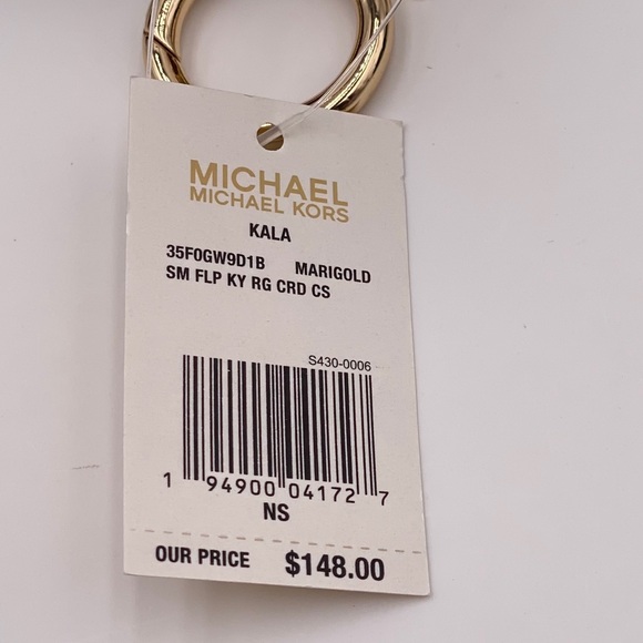 Michael Kors KALA SM FLP KY CRD CS MARIGOLD - Picture 4 of 5